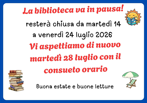 Biblioteca Comunale - chiusura estiva