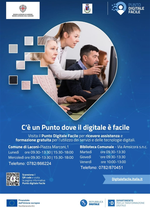 "Punto Digitale Facile" è attivo il servizio di facilitazione digitale per i cittadini