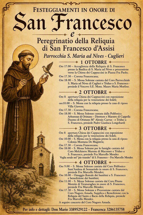 Peregrinatio della reliquia di San Francesco dAssisi